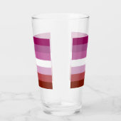 Verre SlipperyJoe's lesbian pride flag feminine communit (Droite)