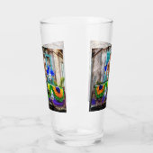 Verre SlipperyJoe's Mardi Gras masques perles décoration (Gauche)