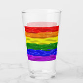 Verre SlipperyJoe's rainbow pride couleurs liquide brill (Dos)