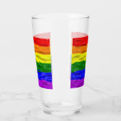 Verre SlipperyJoe's rainbow pride couleurs liquide brill (Gauche)