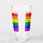 Verre SlipperyJoe's rainbow pride couleurs liquide brill (Droite)