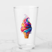 Verre SlipperyJoe's vibrante crème glacée cone classique (Devant)