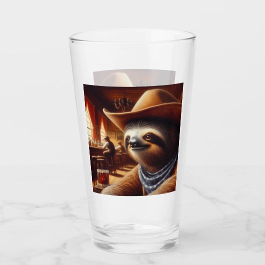 Verre Sloth Cowboy à Saloon (Devant)