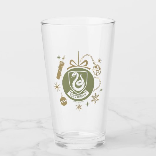 Verre SLYTHERIN™ - Graphique Bauble de vacances (Devant)