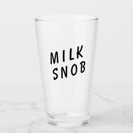 Verre Snob au lait (Devant)