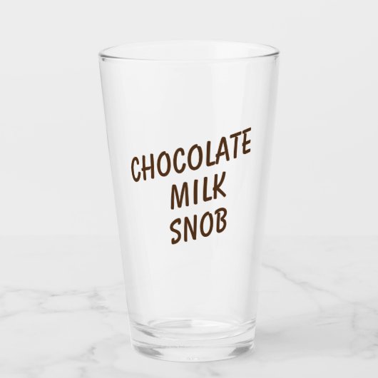 Verre Snob au lait de chocolat (Devant)