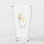 Verre Snoopy & Bois Nid Avec Jack O'Lantern (Dos)