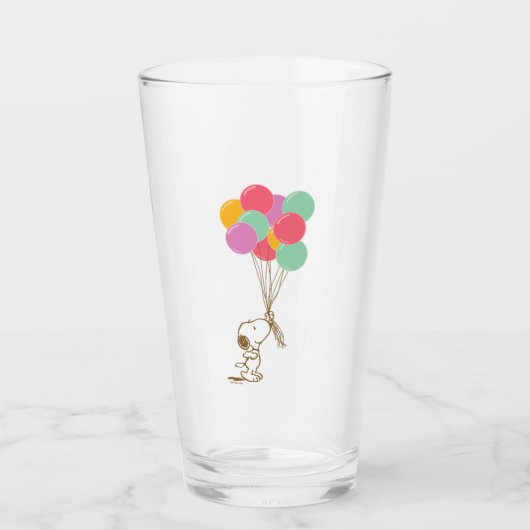 Verre Snoopy et ballons (Devant)