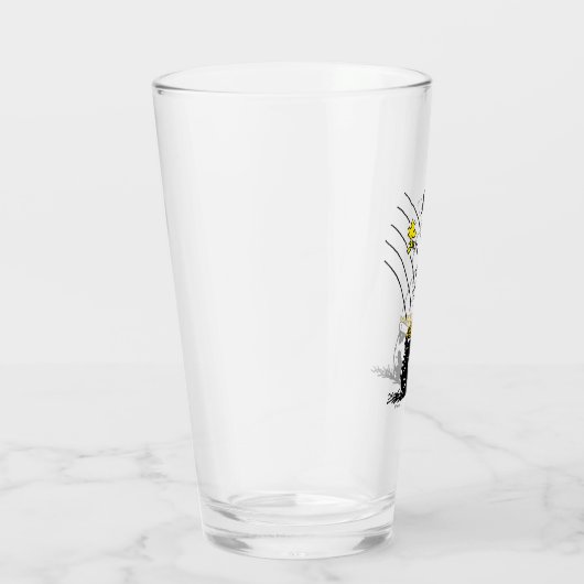 Verre Snoopy Jumping dans le pot d'or (Droite)