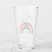 Verre Snoopy | Rêver en couleur arc-en-ciel (Dos)