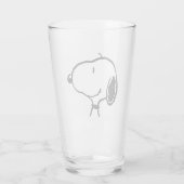 Verre Snoopy Smile Giggle Laugh (Dos)