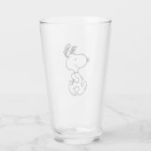 Verre Snoopy So Sweet Flower Motif (Dos)
