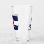 Verre Snowboarder au drapeau du Colorado (Gauche)