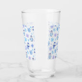 Verre Snowflakes, Snowmen et Pingouins de Noël (Gauche)