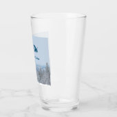 Verre Snowy Mountain Forest Apres Ski Mariage Event (Gauche)