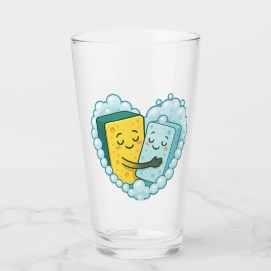 Verre Soapy Love - Éponge & Dish Soap (Devant)