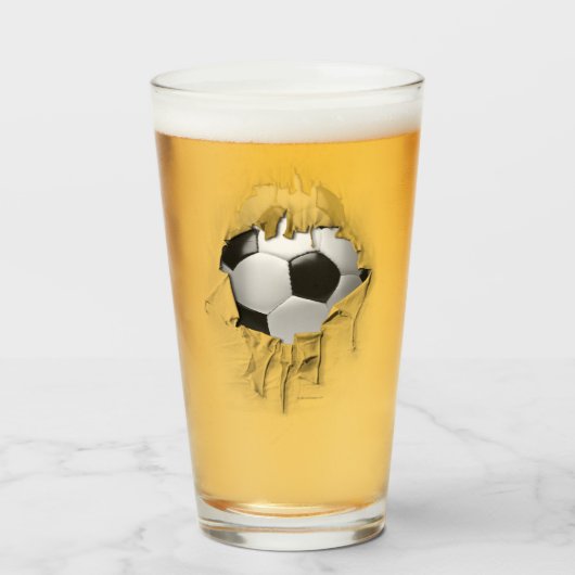 Verre Soccer déchiré (Devant (rempli))
