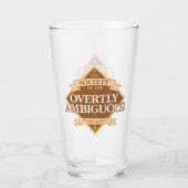 Verre Société de l'ambiguïté flagrante (Dos)