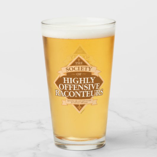 Verre Société des raconteurs hautement offensifs (Dos (rempli))