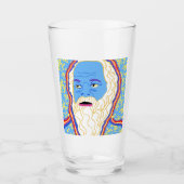 Verre Socrates bleu (Devant)