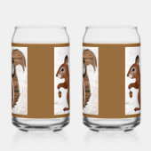 Verre Soda Écureuil en Papier (Gauche)