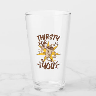 Verre Soif de vous drôle rétro blague romantique