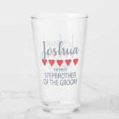 Verre Soirée de mariage et de mariage 5 Coeur Stepbrothe (Dos)
