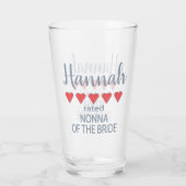 Verre Soirée de mariage et de mariage 5 Vierge de coeur  (Dos)