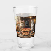 Verre Soirée Pizza Chat, (Dos)