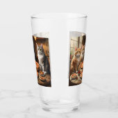 Verre Soirée Pizza Chat, (Gauche)