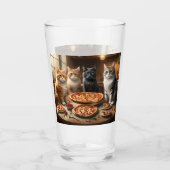 Verre Soirée Pizza Chat, (Devant)