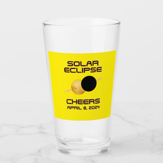 Verre Solar Eclipse encourage le 8 avril 2024 (Devant)