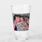 Verre Soldat militaire américain mignon bébé à boire du  (Devant)