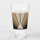 Verre Soleil Art déco bronzé (Dos)