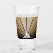 Verre Soleil Art déco bronzé (Dos)