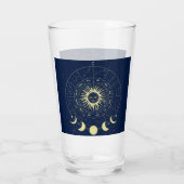 Verre Soleil Céleste Phases de Lune Zodiaque (Dos)