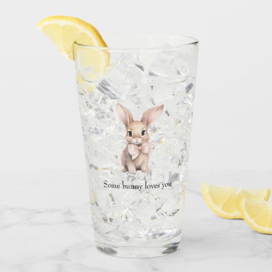 Verre Some Bunny Loves You (Devant glace)