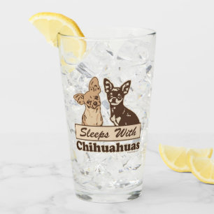 Verre Sommeils avec des chiwawas