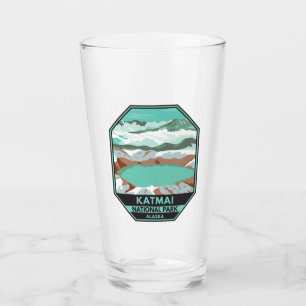 Verre Sommet du parc national Katmai Crater Lake Alaska