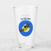 Verre Sorcière Chat Noir Volant Dernière Lune Étoiles de (Devant)