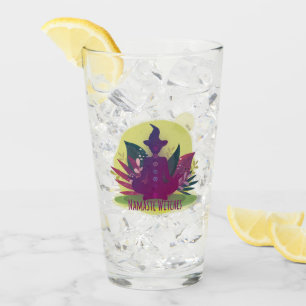 Verre Sorcières Halloween Yoga Namaste