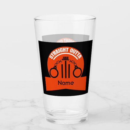 Verre Sortez De Prison Libération Cadeau (Devant)