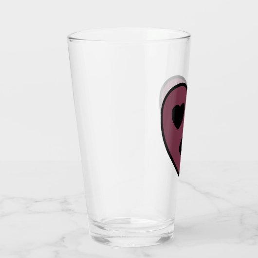 Verre Sortie visage coeur (Droite)