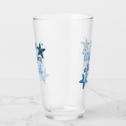 Verre Souhaitez-vous une étoile de mer (Droite)