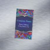 Verre souillé d'abrégé sur floral aimant de carte (In Situ)