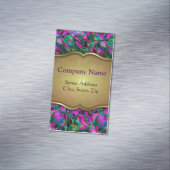 Verre souillé d'abrégé sur floral aimant de carte (In Situ)