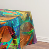 Verre souillé d'abrégé sur floral nappe (In Situ)