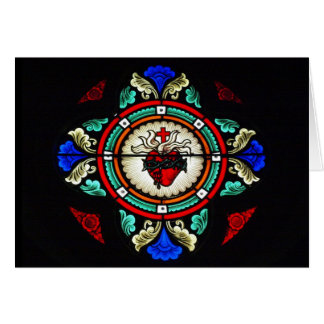 Verre souillé de coeur sacré