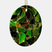 Verre souillé en ornement de verts (Droite)