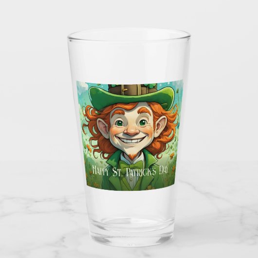 Verre Sourires chanceux à la Saint-Patrick (Devant)